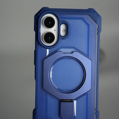 iPhone 17 – Rugged Armor MagSafe Case with Metal Kickstand