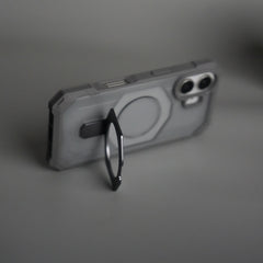 iPhone 17 – Rugged Armor MagSafe Case with Metal Kickstand