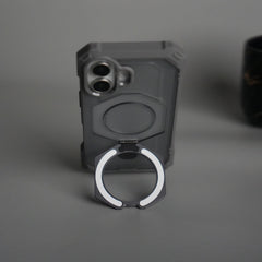 iPhone 17 – Rugged Armor MagSafe Case with Metal Kickstand