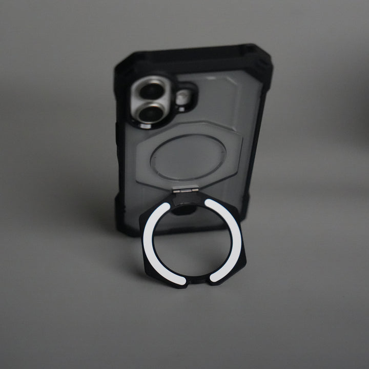 iPhone 17 – Rugged Armor MagSafe Case with Metal Kickstand