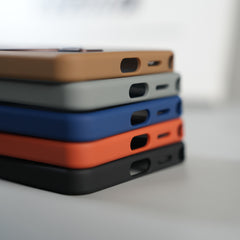 Galaxy S26 Ultra Frosted Ring Stand Case | Raised Camera Guard Matte Protective Cover