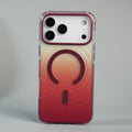 iPhone 18 Series Blush Pink Gradient Wave Pattern MagSafe Compatible Case