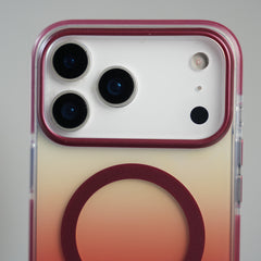 iPhone 17 Series Blush Pink Gradient MagSafe Compatible Clear Case