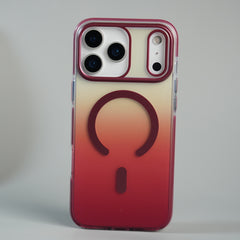 iPhone 17 Series Blush Pink Gradient MagSafe Compatible Clear Case