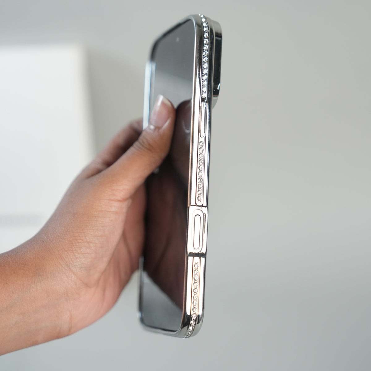 iPhone 17 Series Luxury Crystal MagSafe Case with Rhinestone Camera Frame