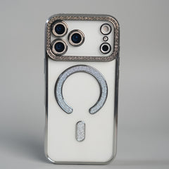 iPhone 17 Series Luxury Crystal MagSafe Case with Rhinestone Camera Frame