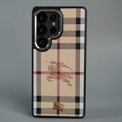 Galaxy Ultra Series Luxury Check Pattern Textured Hard Back Case