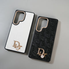 Galaxy Ultra Series Luxury Embossed Monogram Case with Metal Logo Charm