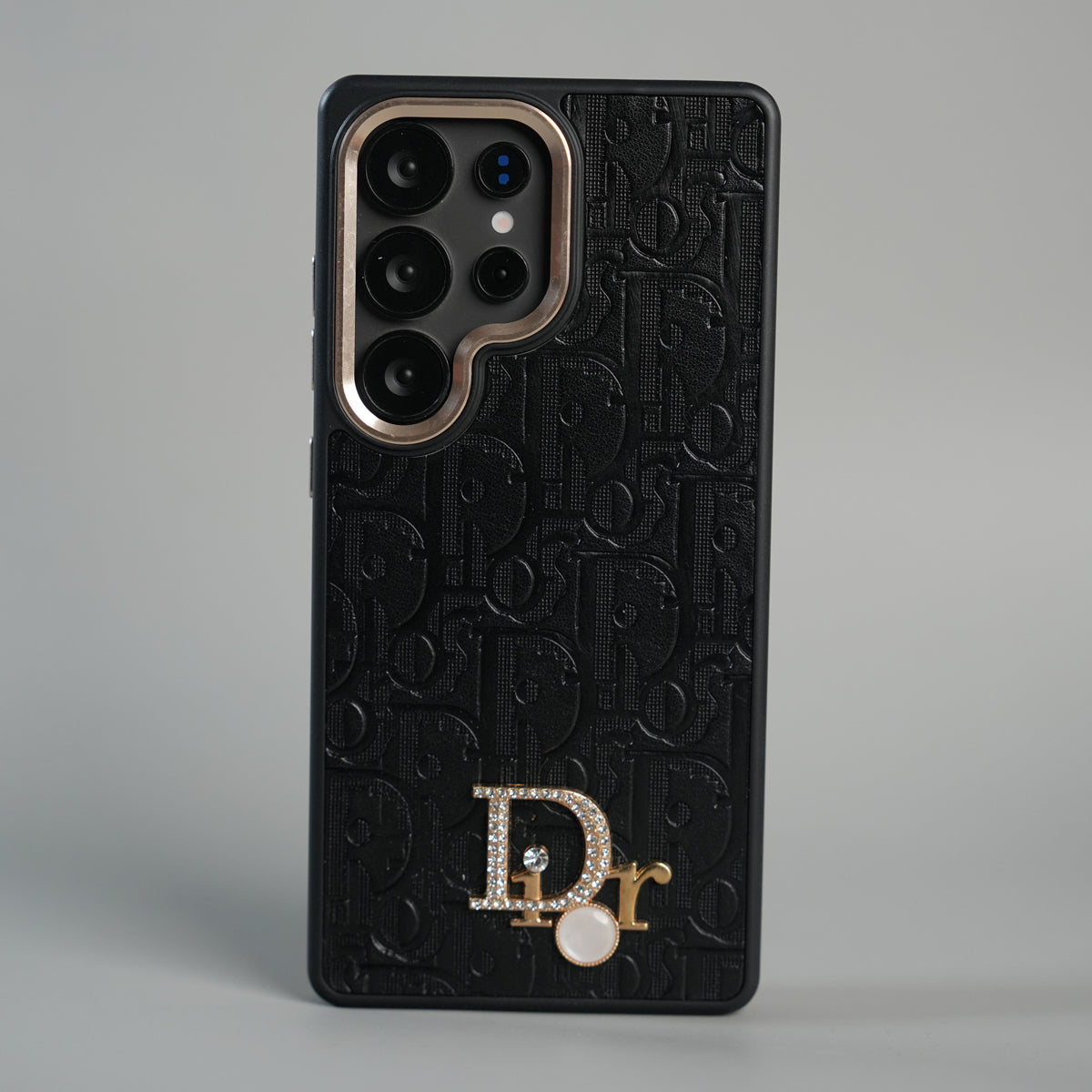 Galaxy Ultra Series Luxury Embossed Monogram Case with Metal Logo Charm