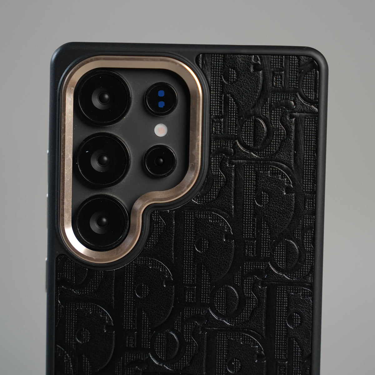 Galaxy Ultra Series Luxury Embossed Monogram Case with Metal Logo Charm