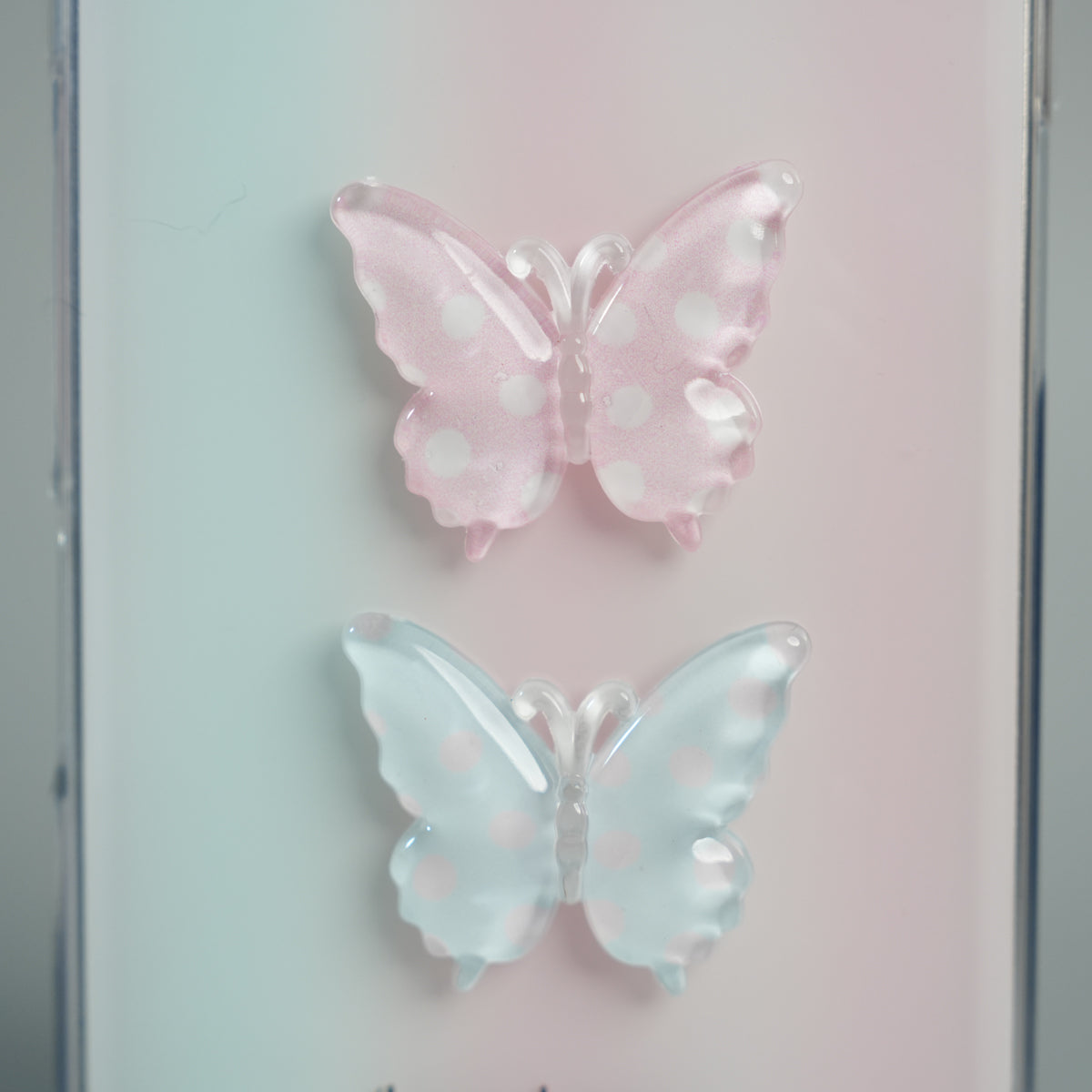 iPhone 17 Pro Max Luxury 3D Butterfly Gradient Case with Pearl Beaded Wristlet