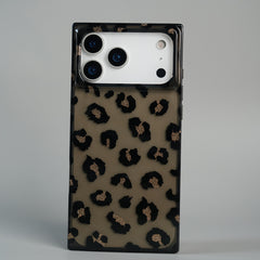 iPhone 17 Series Luxury Leopard Print Glossy Silicone Case