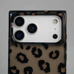 iPhone 17 Series Luxury Leopard Print Glossy Silicone Case