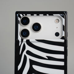 iPhone 17 Series Premium Zebra Print Glossy Silicone Cover