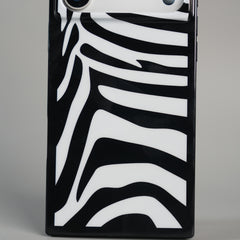 iPhone 17 Series Premium Zebra Print Glossy Silicone Cover