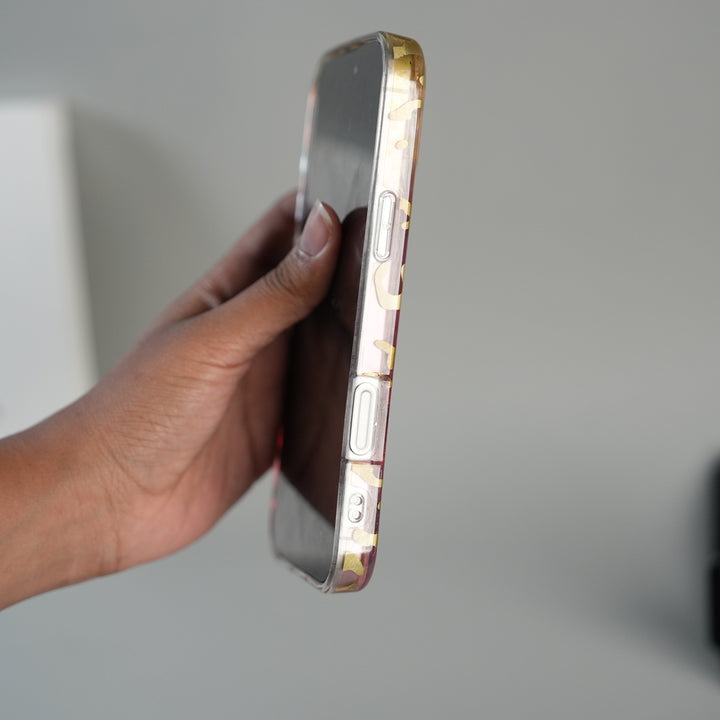 iPhone 17 Series Luxury Gold Leopard Print Glitter Case with Glossy Finish