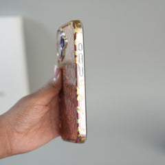iPhone 17 Series Luxury Gold Leopard Print Glitter Case with Glossy Finish
