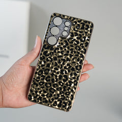 Galaxy S26 Ultra Luxury Leopard Crystal Case with Rhinestone Camera Frame & Glossy Finish
