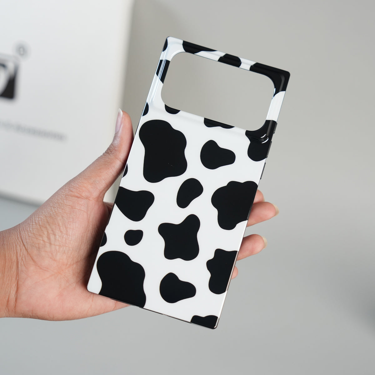 iPhone 17 Series Luxury Cow Print Case with Smooth Finish