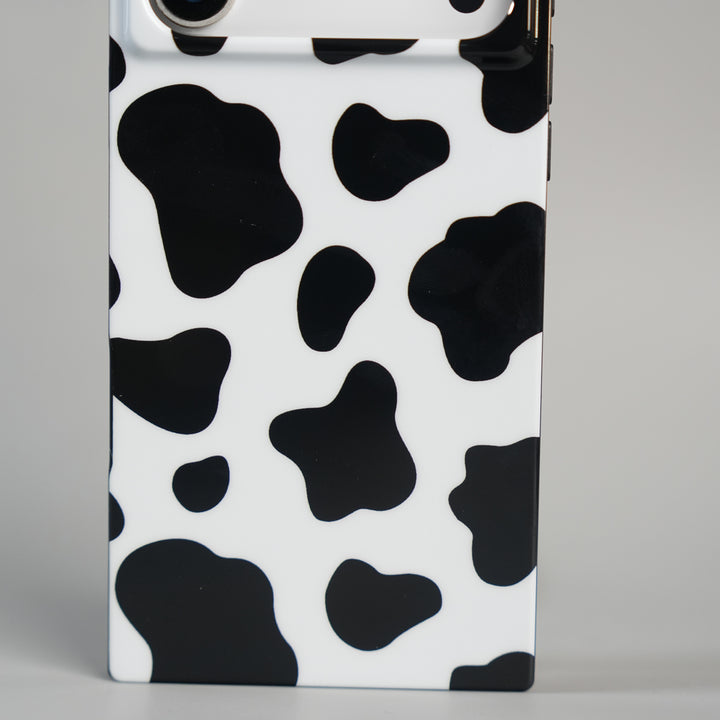 iPhone 17 Series Luxury Cow Print Case with Smooth Finish