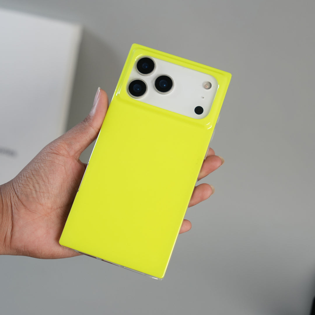 iPhone 17 Series Neon Series Square Bumper Glossy Cover