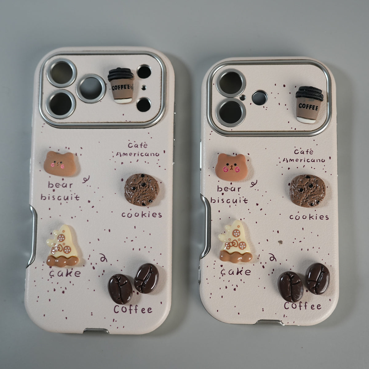 iPhone Series Premium Cute Café 3D Charm Protective Case