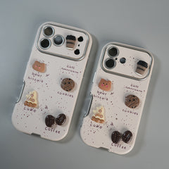iPhone Series Premium Cute Café 3D Charm Protective Case