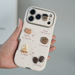 iPhone Series Premium Cute Café 3D Charm Protective Case