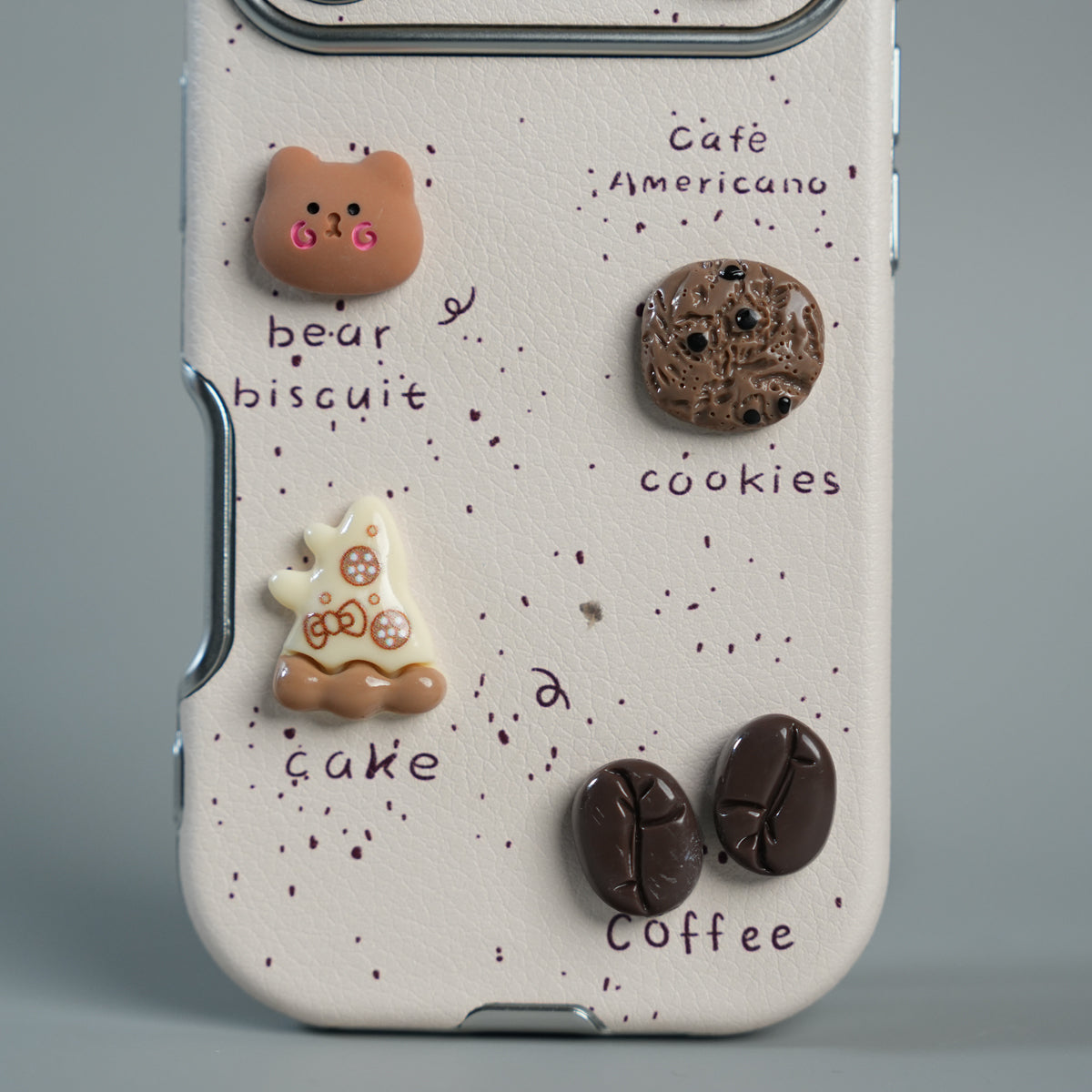 iPhone Series Premium Cute Café 3D Charm Protective Case