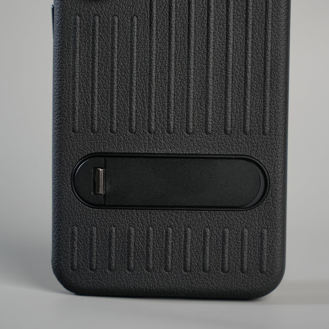 Galaxy S Series Premium PU Leather Suitcase MagSafe Case with Foldable Stand