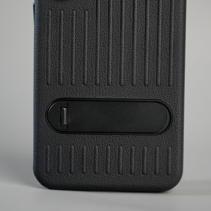 Galaxy S Series Premium PU Leather Suitcase MagSafe Case with Foldable Stand