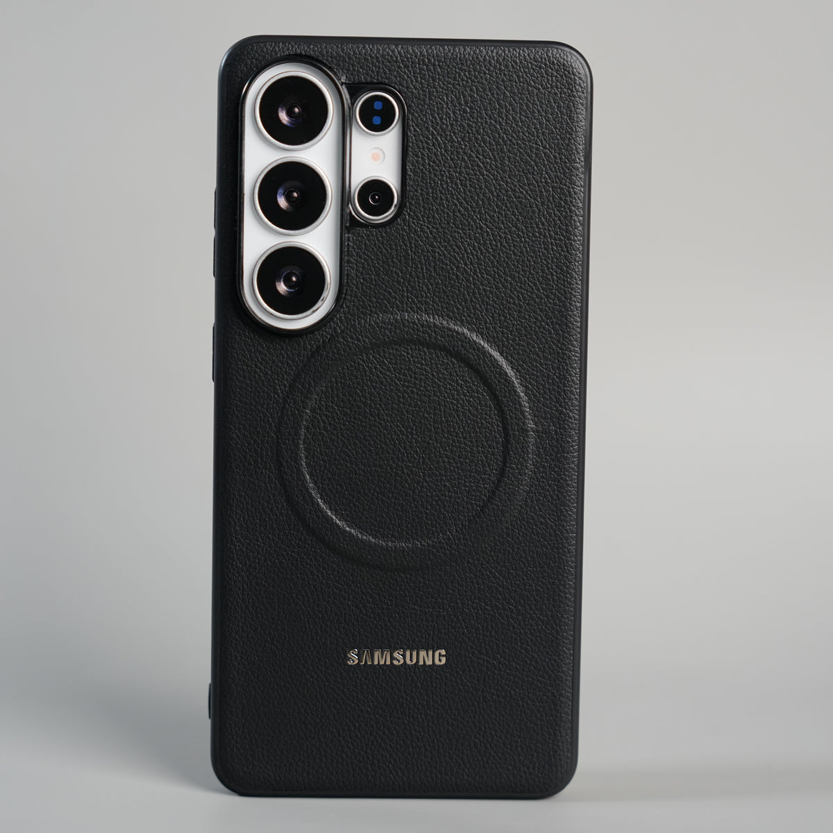 Galaxy S26 Ultra Premium Leather Texture MagSafe Compatible Case with Raised Camera Protection