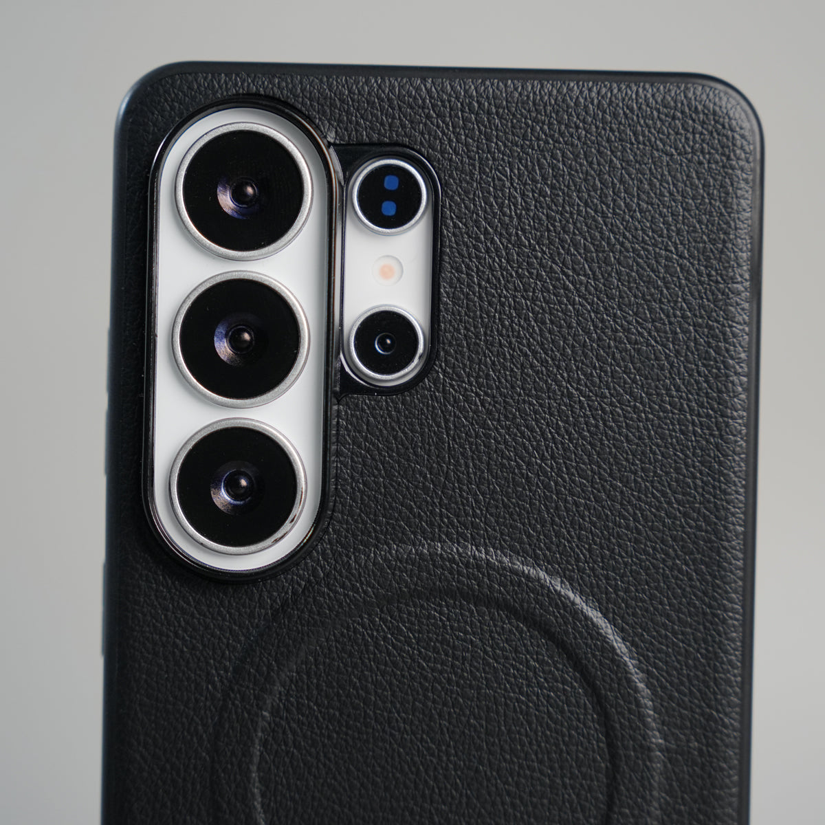 Galaxy S26 Ultra Premium Leather Texture MagSafe Compatible Case with Raised Camera Protection