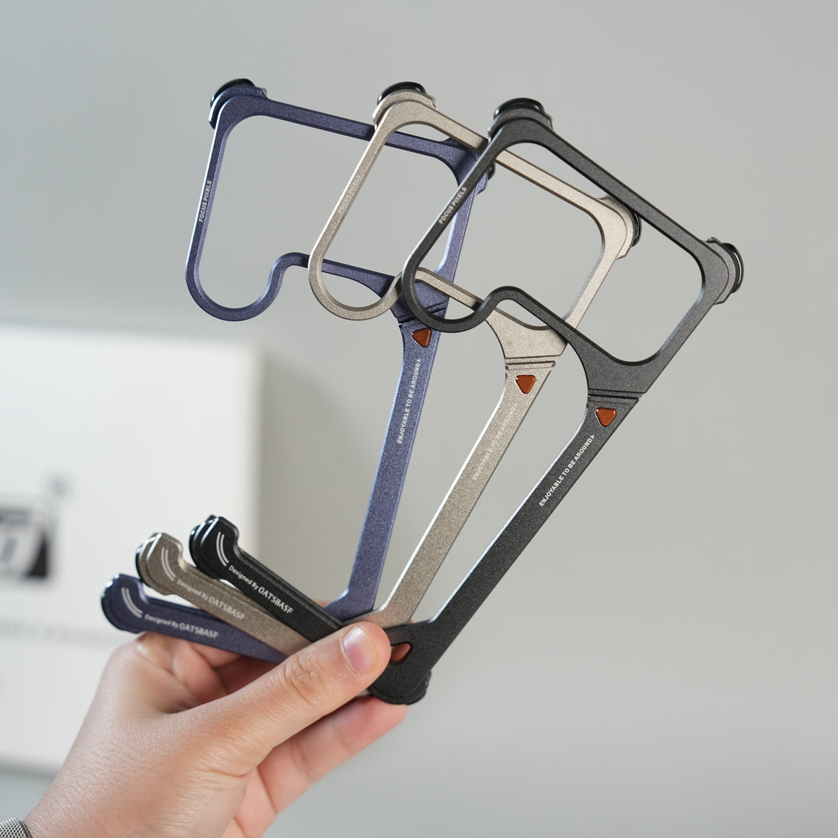 Galaxy S26 Ultra Aluminum Alloy Metal Bumper Frame with Foldable Stand