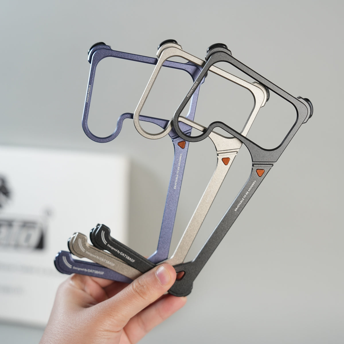 Galaxy S26 Ultra Aluminum Alloy Metal Bumper Frame with Foldable Stand