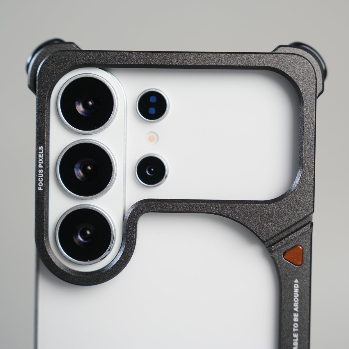 Galaxy S26 Ultra Aluminum Alloy Metal Bumper Frame with Foldable Stand