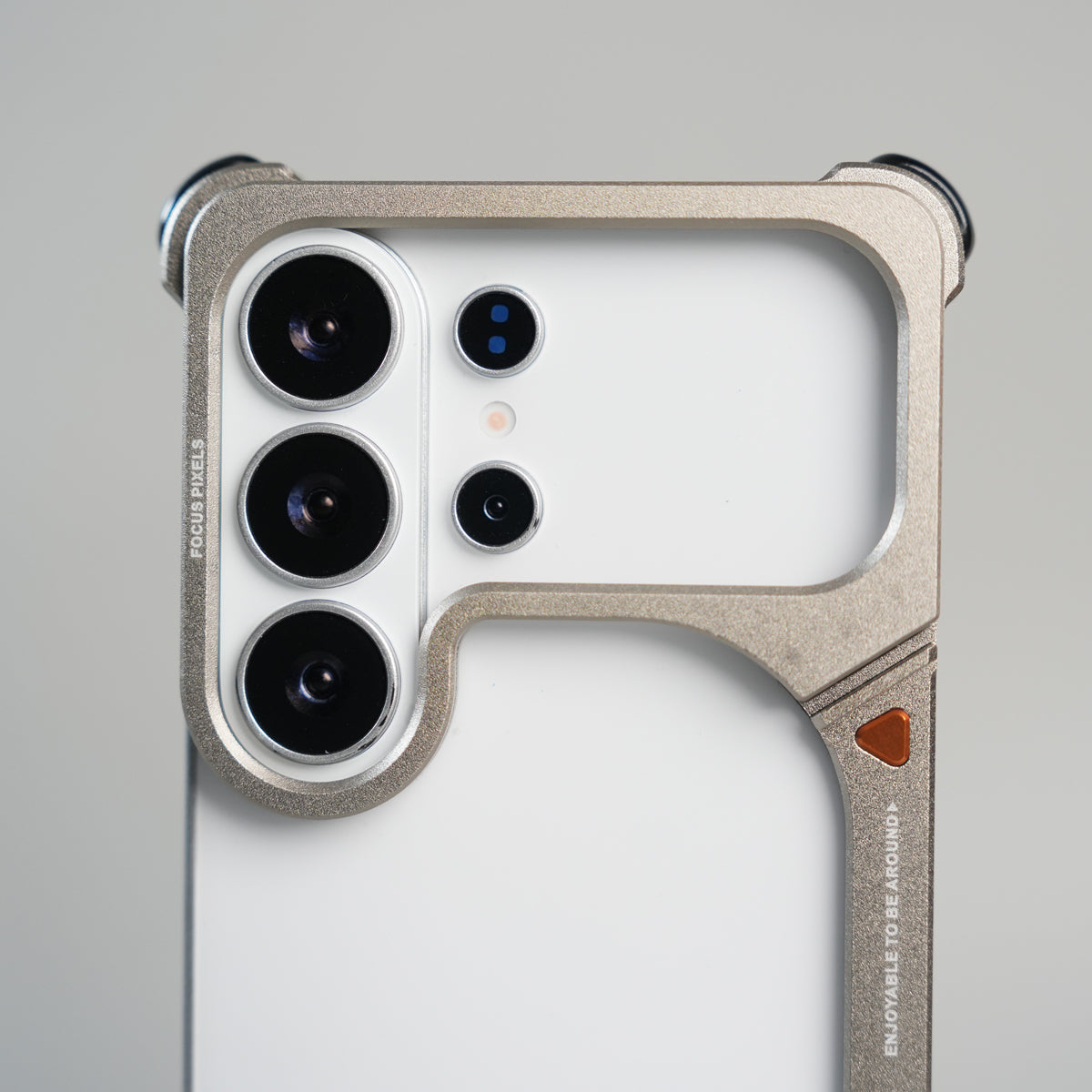 Galaxy S26 Ultra Aluminum Alloy Metal Bumper Frame with Foldable Stand