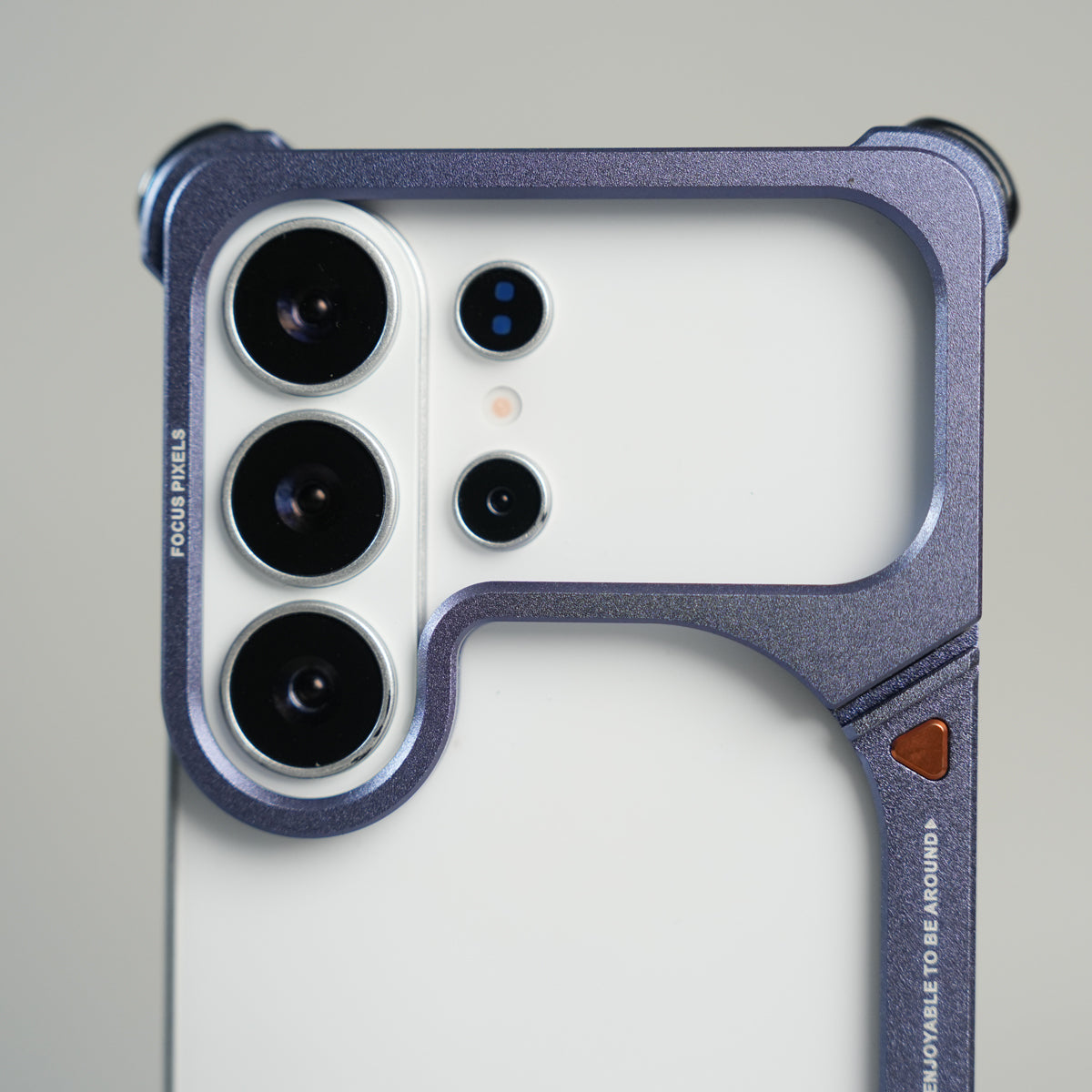 Galaxy S26 Ultra Aluminum Alloy Metal Bumper Frame with Foldable Stand