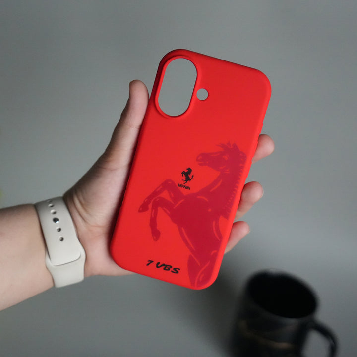 iPhone 17 FR V8 Series Design Silicone Protective Case Cover