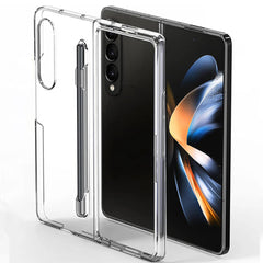 Samsung Galaxy Z Fold 4 Transparent Cristal Hard Shell Cover Case With S-Pent Slot