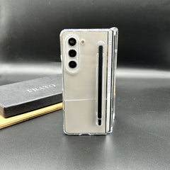 Samsung Galaxy Z Fold 6 Transparent Cristal Hard Shell Cover Case With S-Pent Slot