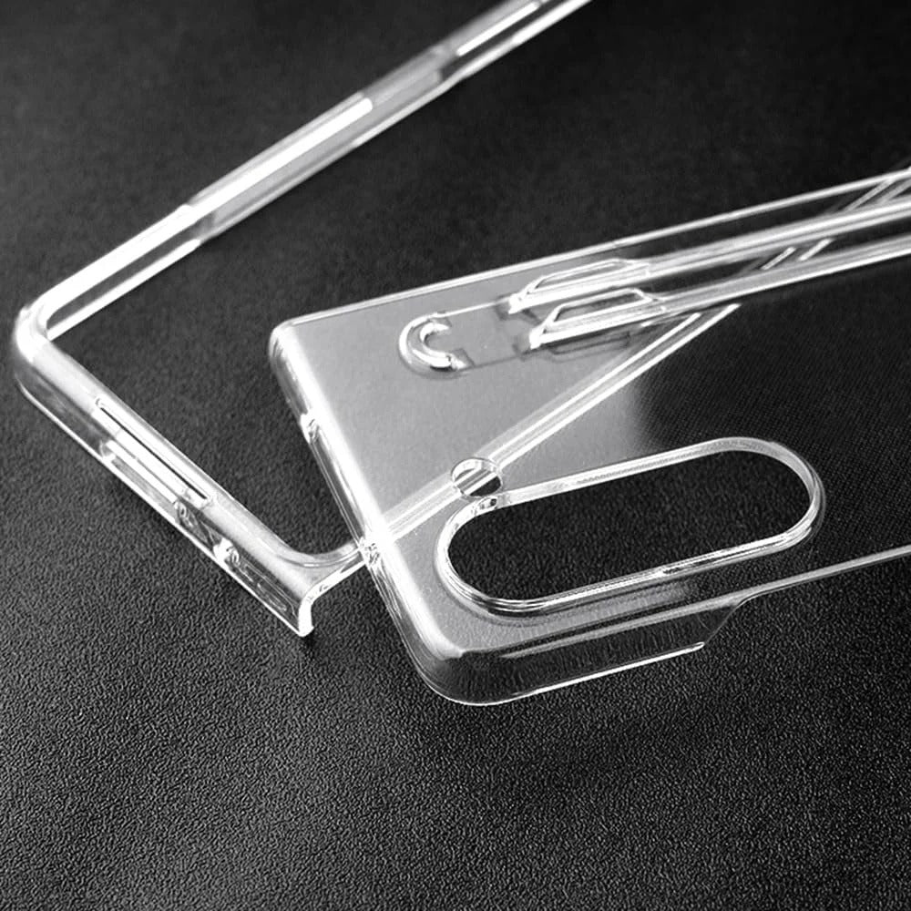 Samsung Galaxy Z Fold 5 Transparent Cristal Hard Shell Cover Case With S-Pen