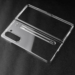 Samsung Galaxy Z Fold 5 Transparent Cristal Hard Shell Cover Case With S-Pen