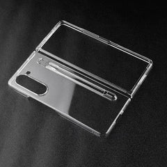 Samsung Galaxy Z Fold 5 Transparent Cristal Hard Shell Cover Case With S-Pen