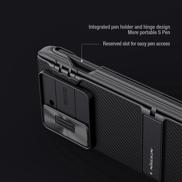 Samsung Galaxy Z Fold 6 Nillkin Camshield Camera Protective Case With S Pen Holder (Black)