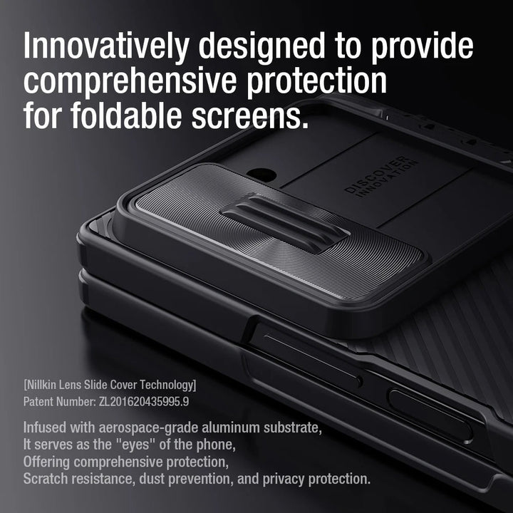 Samsung Galaxy Z Fold 6 Nillkin Camshield Camera Protective Case With S Pen Holder (Black)