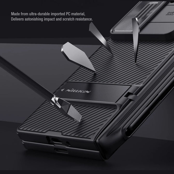 Samsung Galaxy Z Fold 6 Nillkin Camshield Camera Protective Case With S Pen Holder (Black)