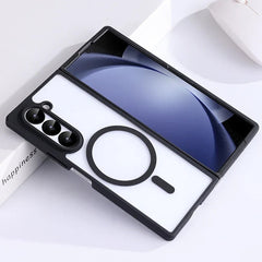 Samsung Galaxy Z Fold 6 Transparent Case With Magnetic Charging Ring