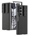 Samsung Galaxy Z Fold 6 Leather Cover With Camera Protective Shetter