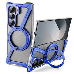 Samsung Galaxy Z Fold 7 Z Shape Aluminium Metal Rotating Kickstand Case